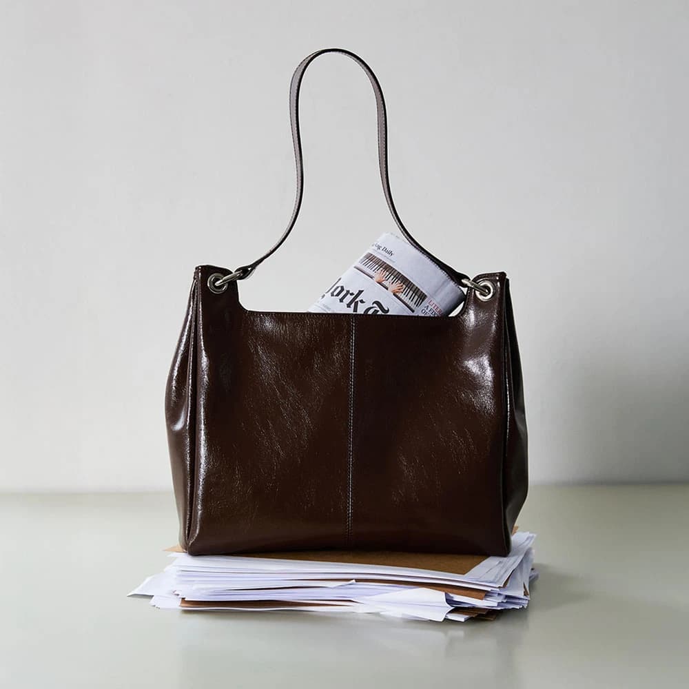 Mael Shoulder Bag_L Classic_Choco Brown