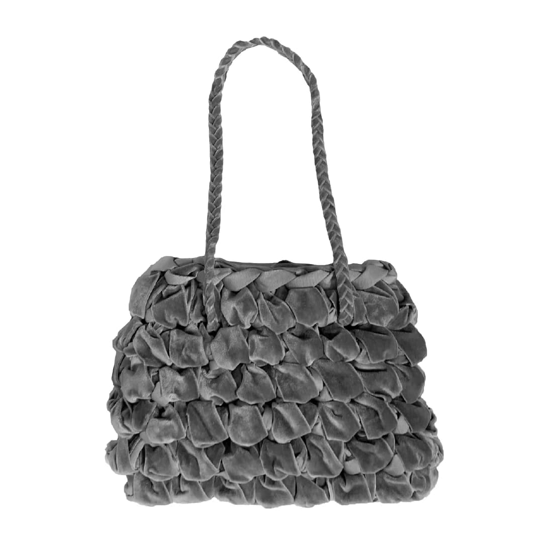 SCALLOP BAG (CHARCOAL)