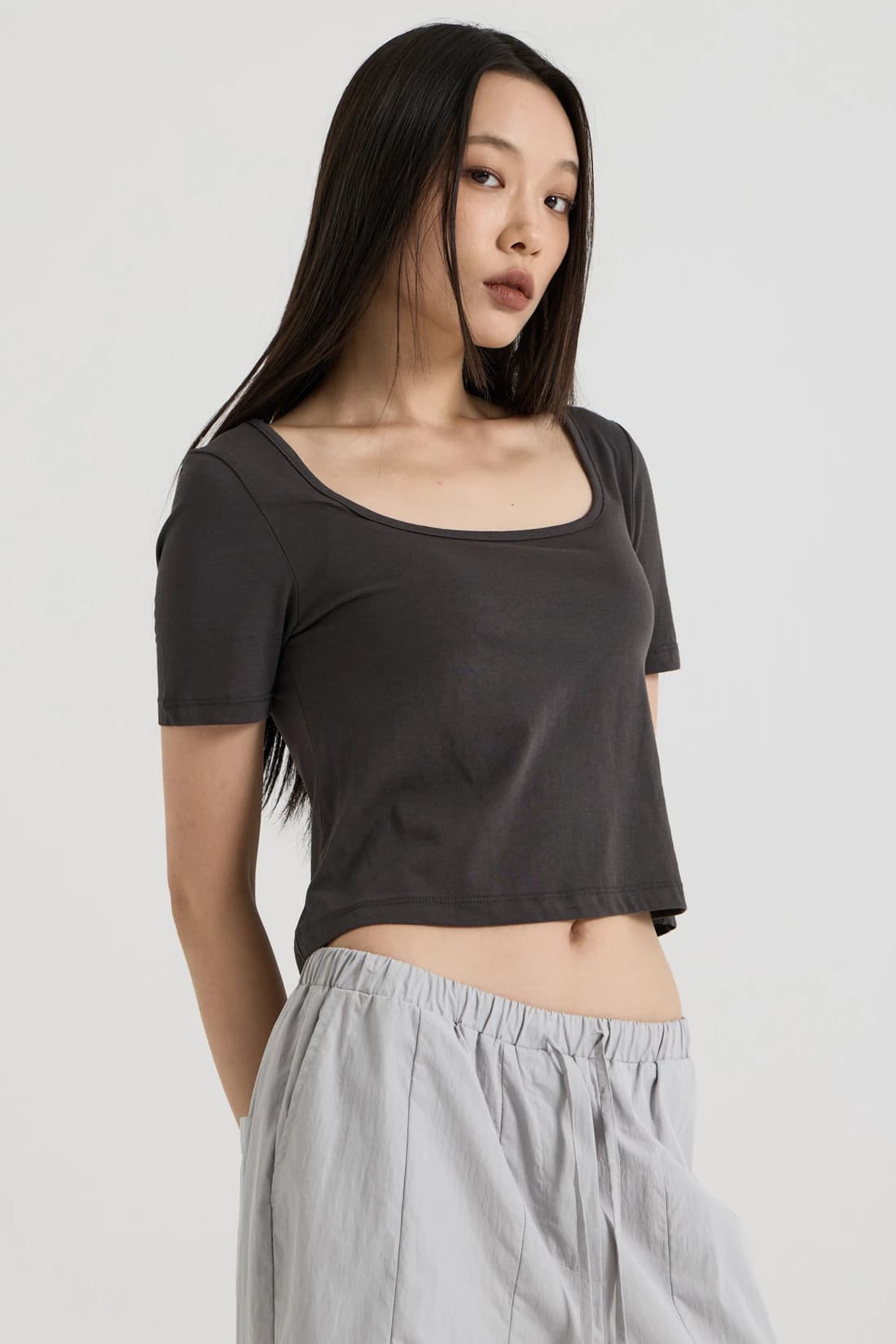 リバーシブルTシャツ - Charcoal