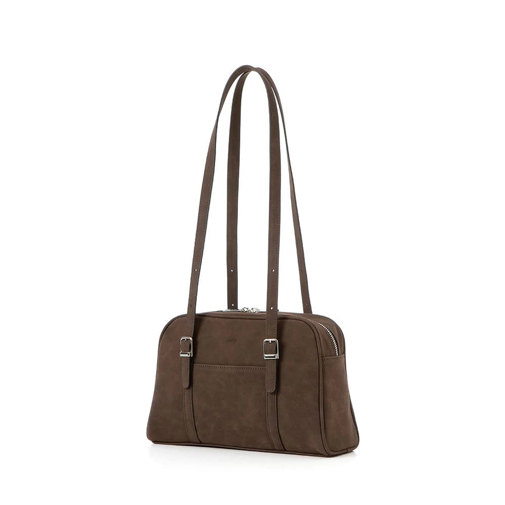 DEVA BAG - SUEDE DARK BROWN