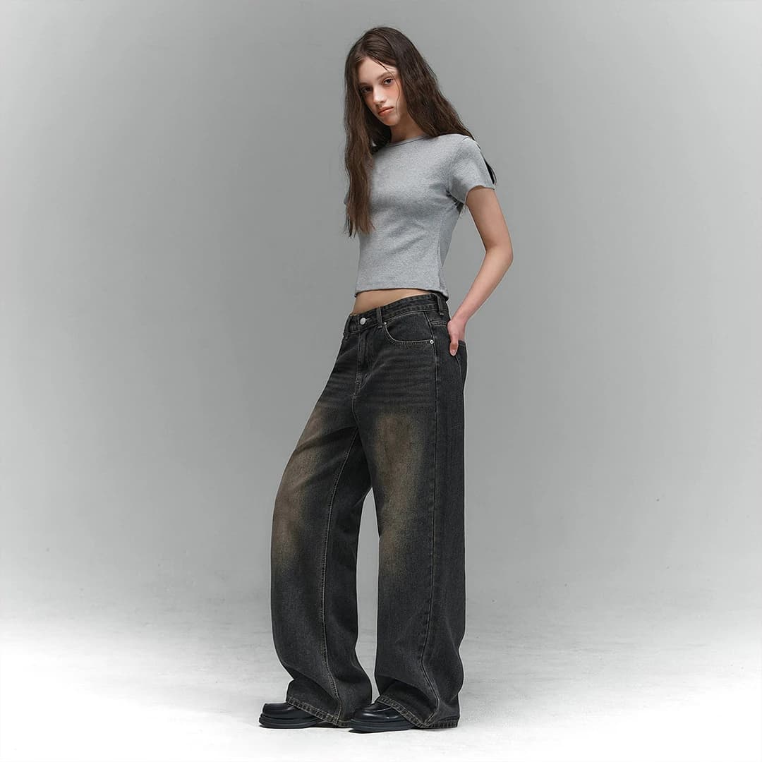 BTB : WAVE WASHING JEANS [BLACK CORE]