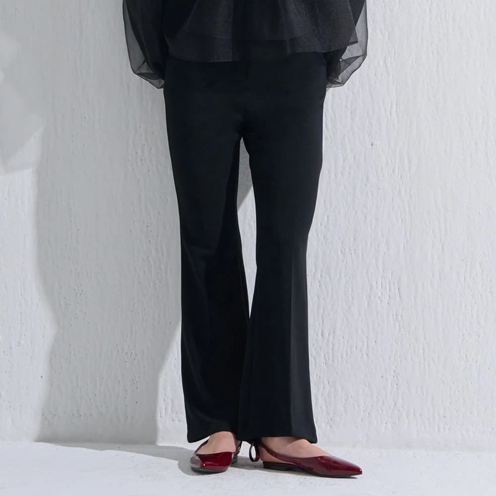 BOOTS CUT SLACKS BLACK