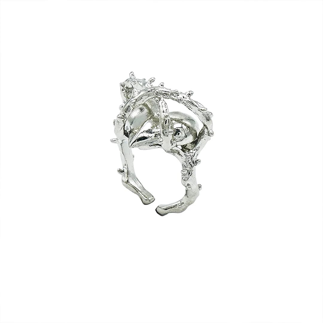 [Celeb Pick] Devil punk Ring [silver]