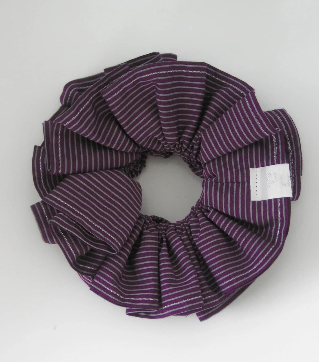 FLAT BAGEL SCRUNCHIE (SHADOW PLUM)