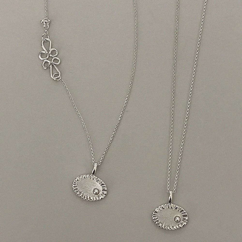 Pleats Necklace - Silver