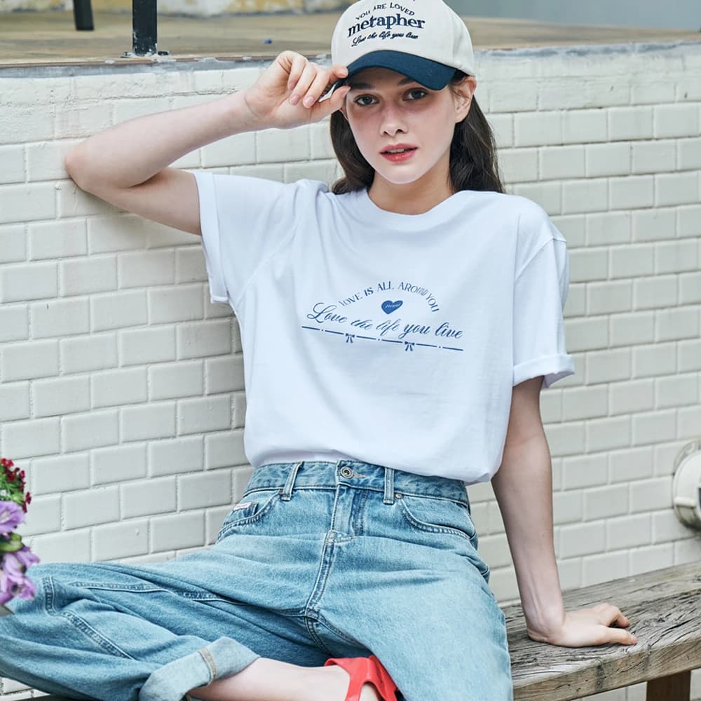 MET love present T-shirt White