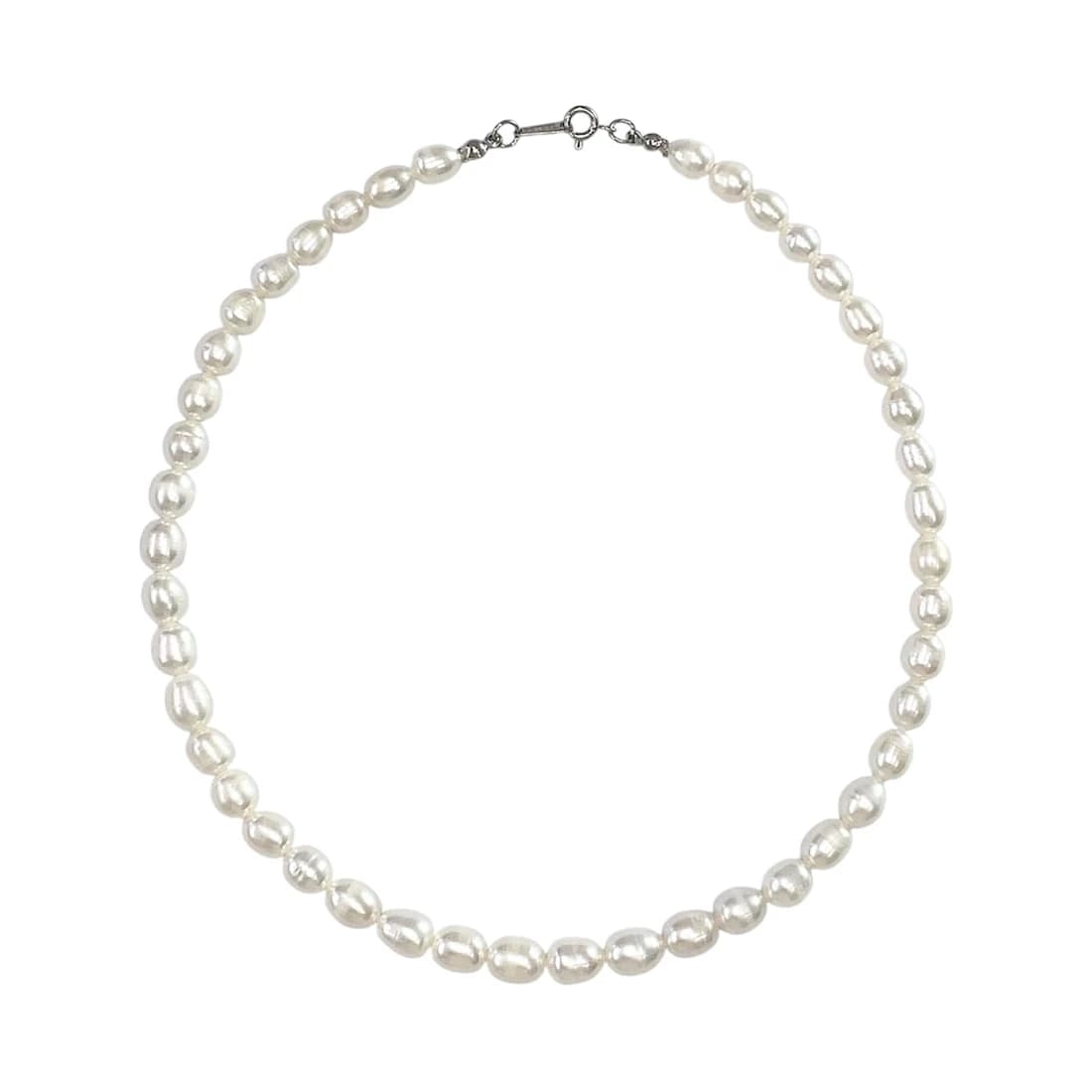Oval Freshwater Pearl Necklace