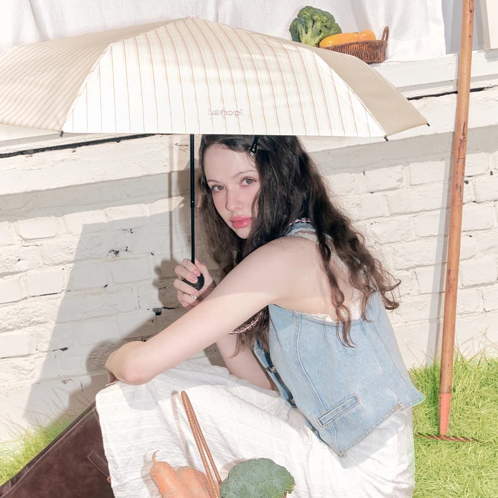 [UV 99.% カット] kenopi kenopi Sunshine Farmhouse 3-Folding Parasol - 7colors