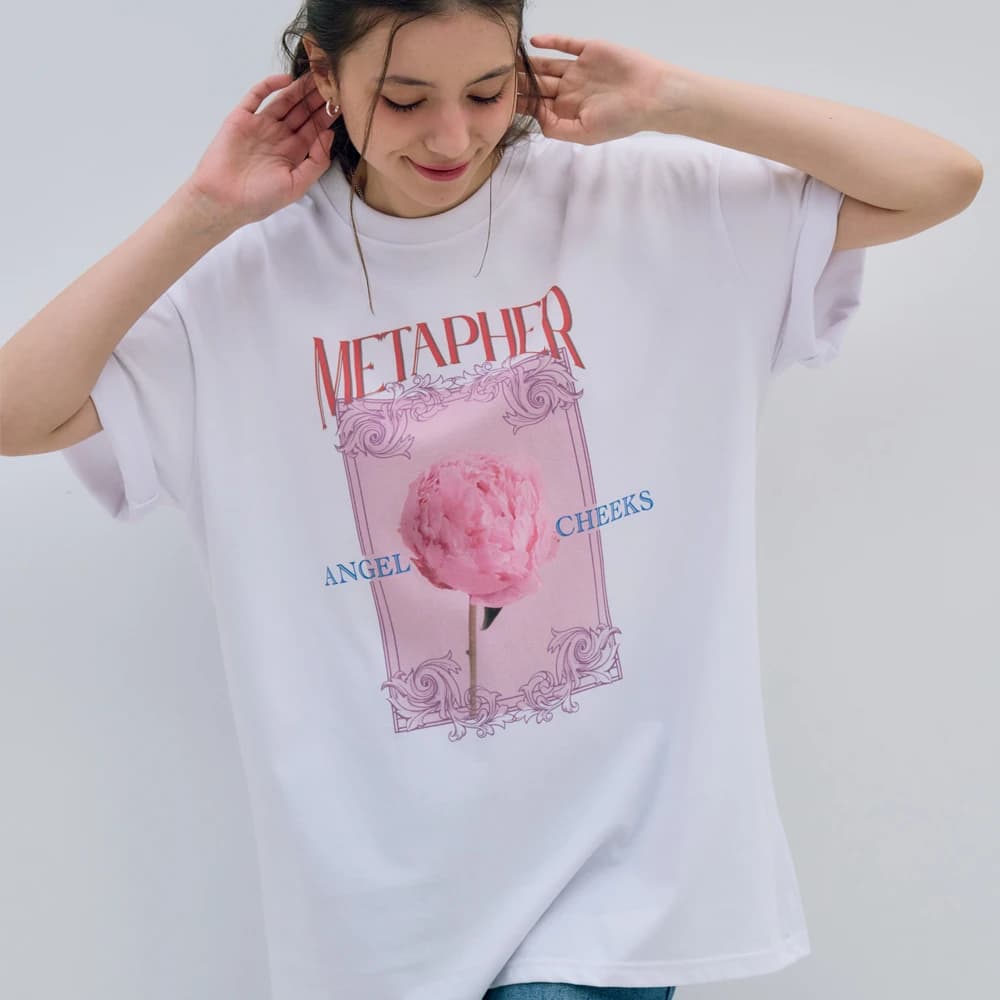 MET angel blossom DTP T-shirts Pure white