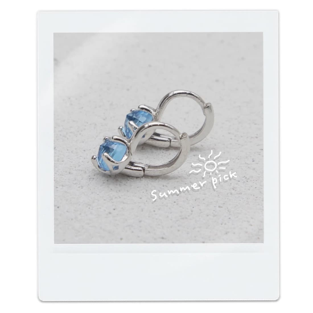Sparkling Rose Cut Earrings （炭酸のようにきらめく宝石）