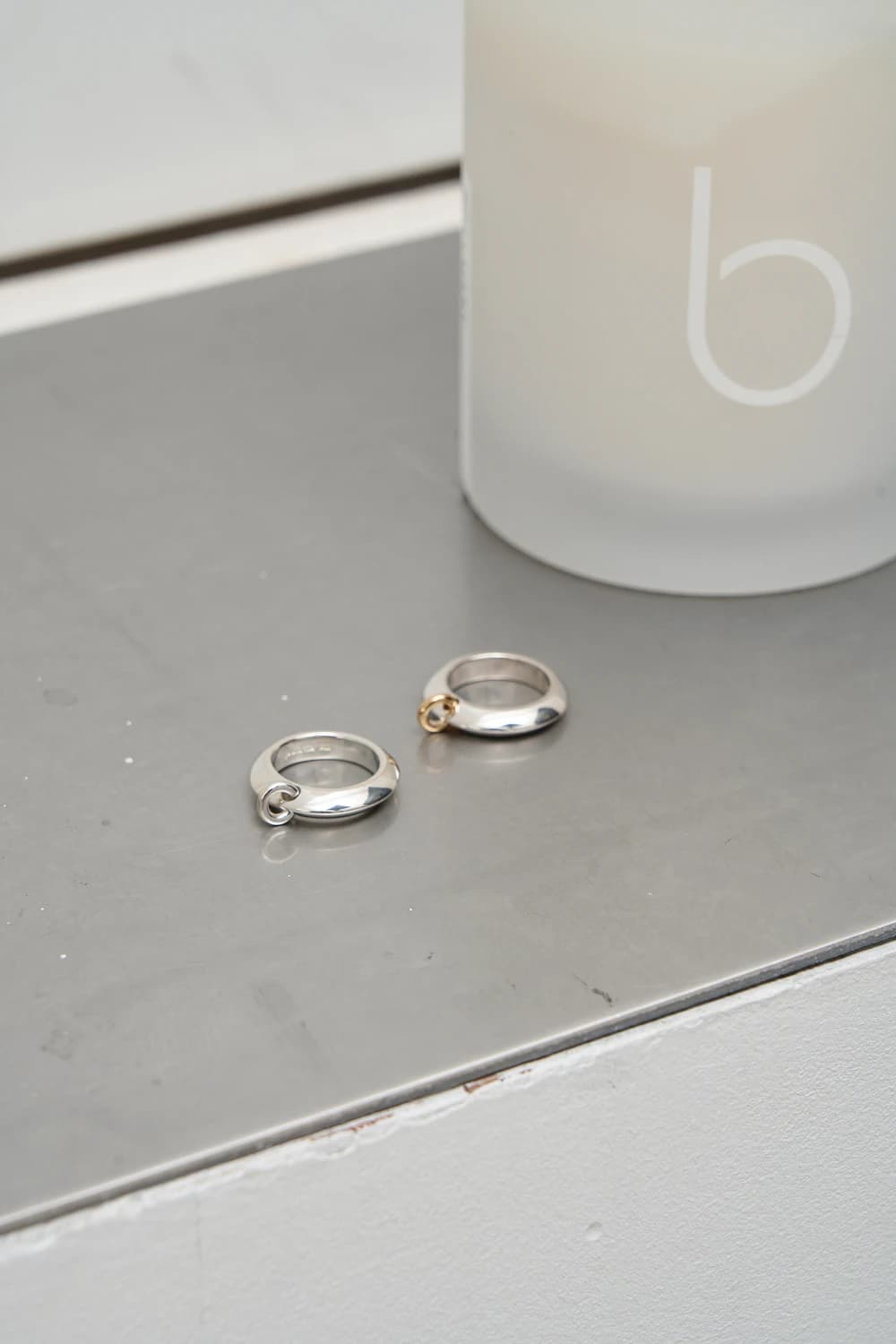 shell tied ring (silver)