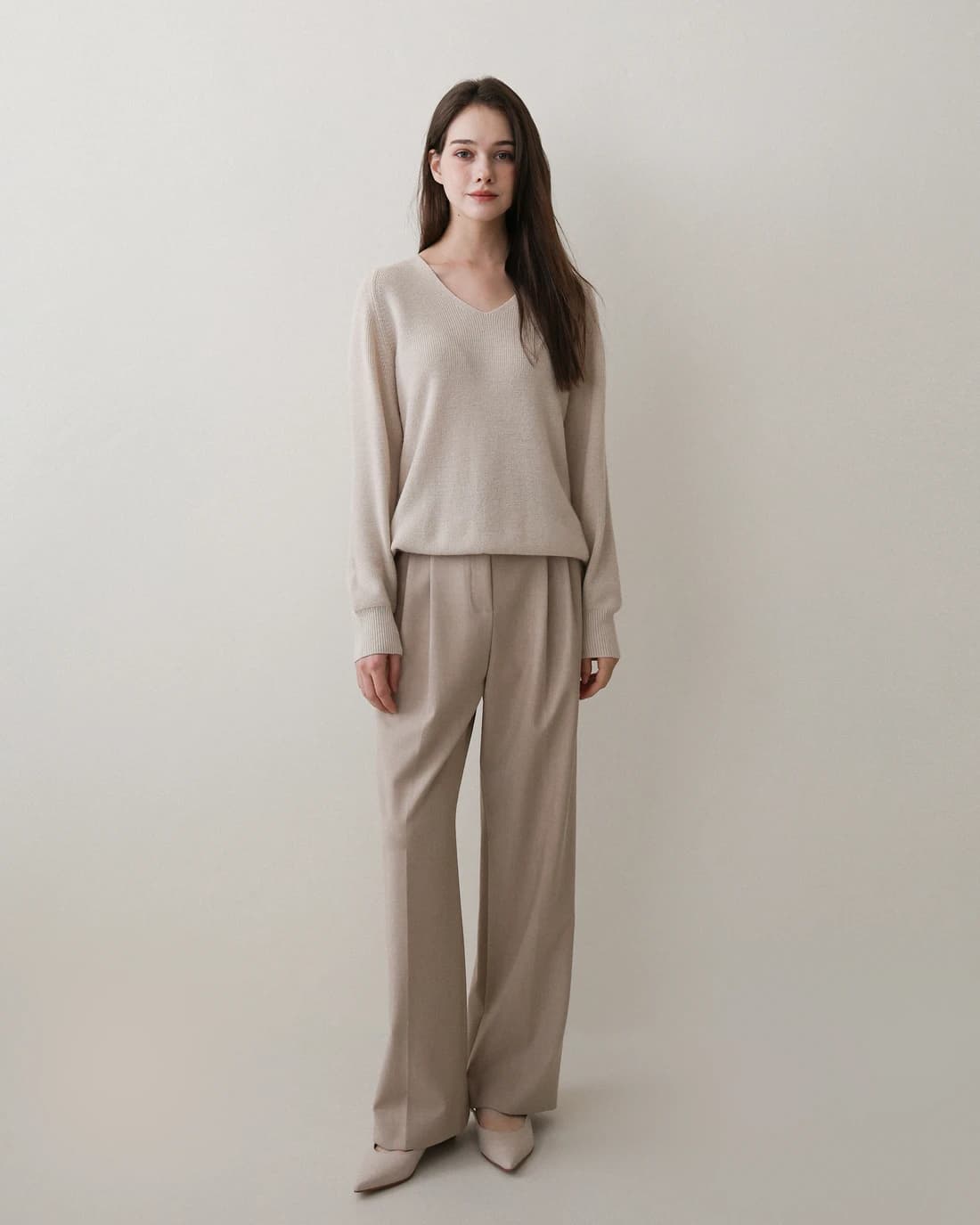 ピロ ウールパンツ - Sand Beige