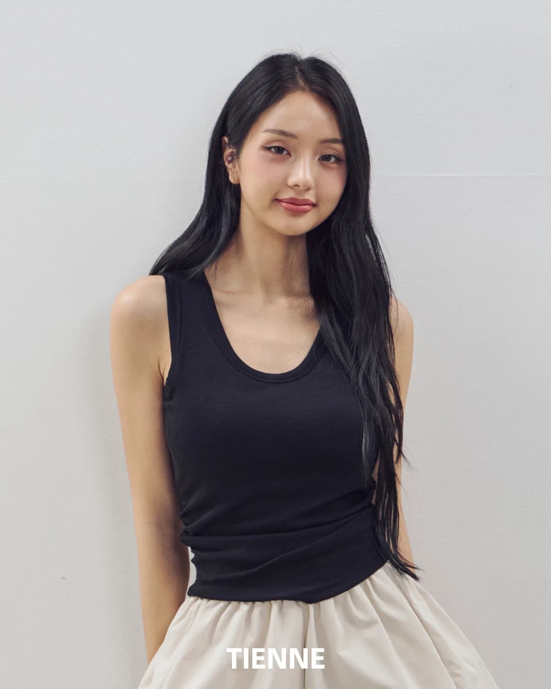 Mimi Shirred Bracup Tank Top - 3Color 