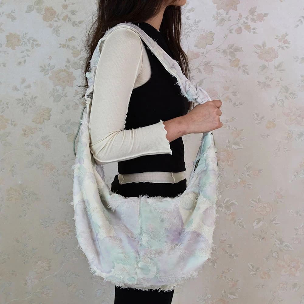 Porcelain bag (Large) - Purple Green