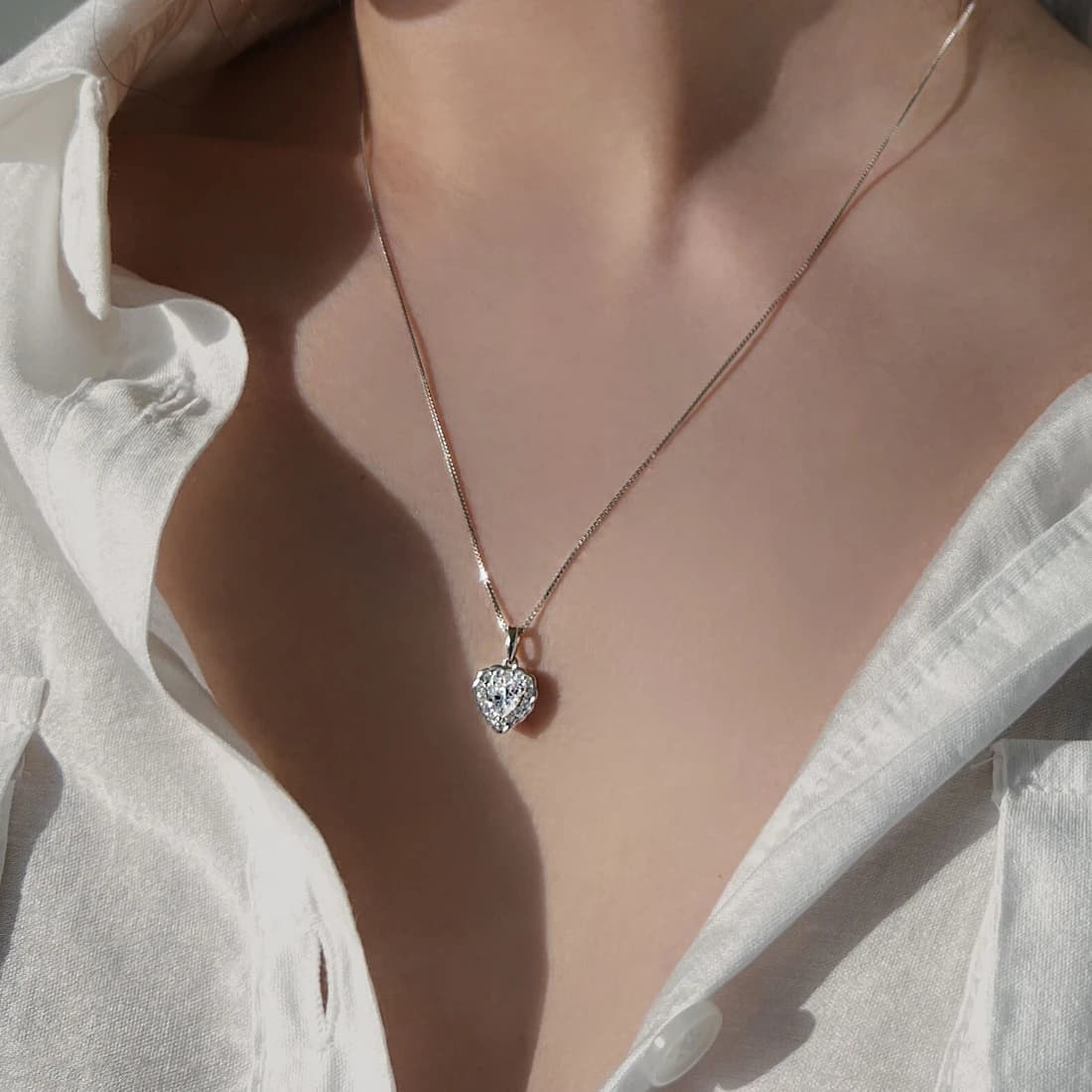 [Silver925] Moika Heart Necklace