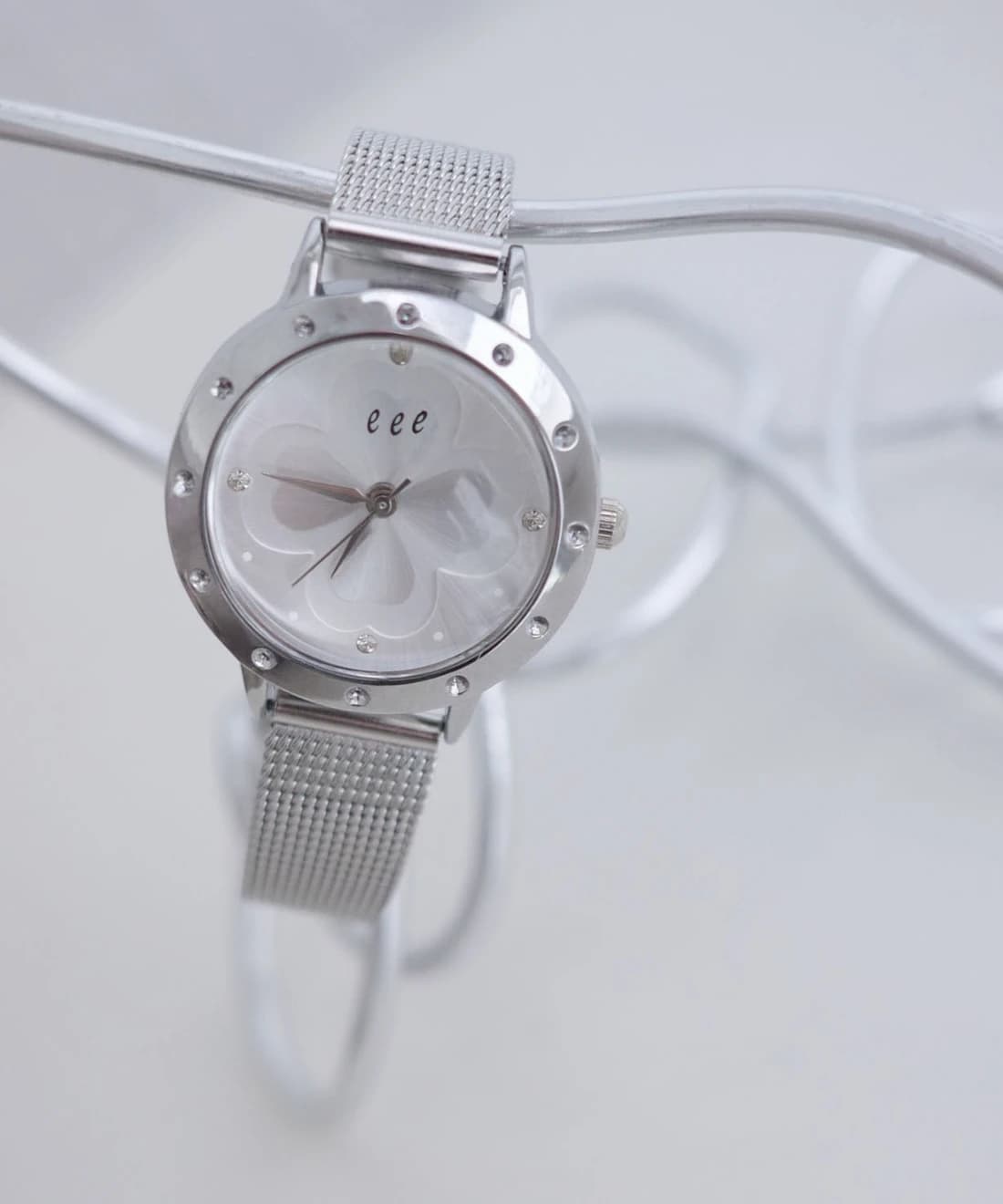 Lucky Clover Watch (Silver Ivory)