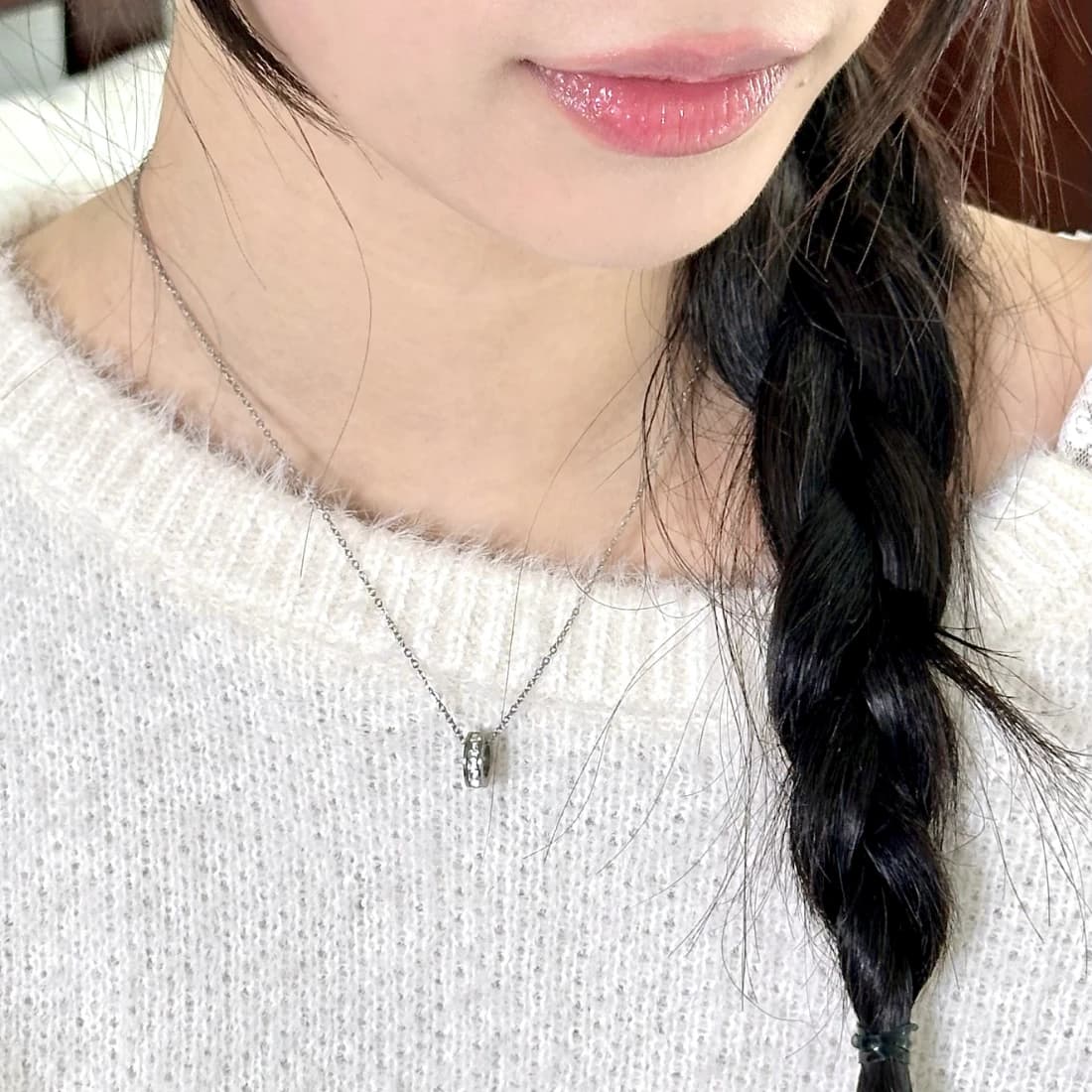 Halo dot necklace
