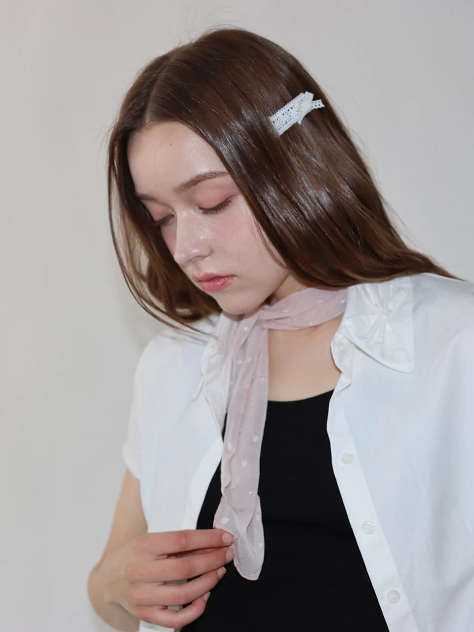 Soft Dot Scarf (pink)