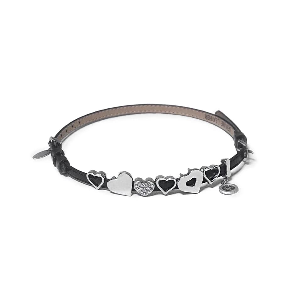 Heart heart Heart! Choker/Bracelet (black)