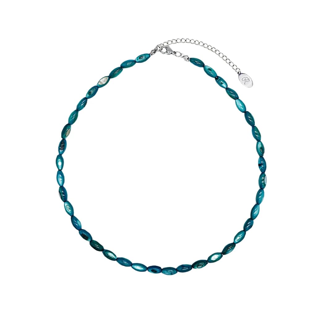 Bohemian sage Necklace [aqua]