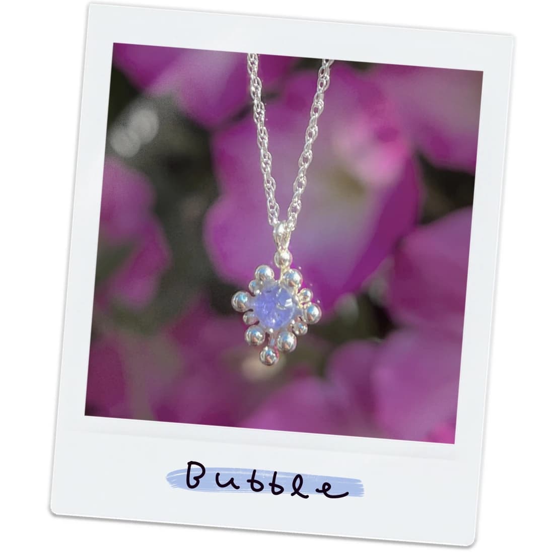 Bubble Bath Stone Necklace （一日の終わりの泡風呂）