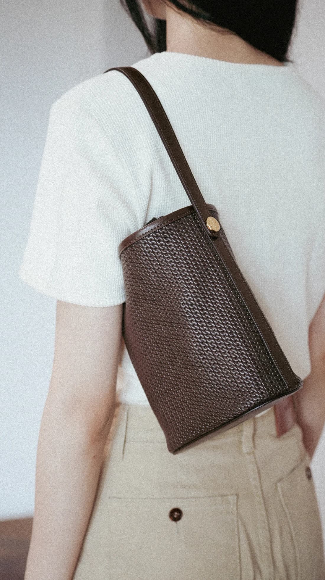 Lou twi leather bag Brown