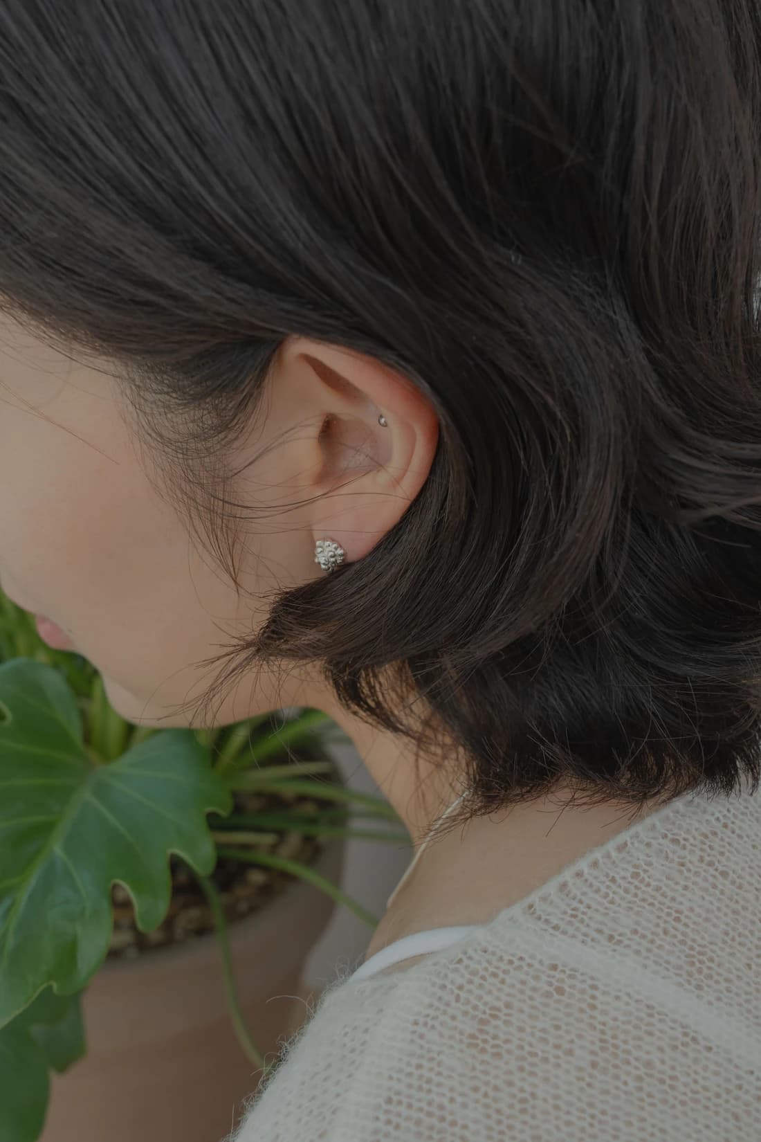 Wedding bubble earring