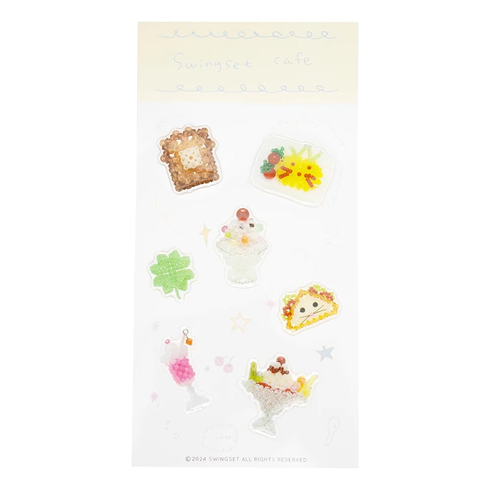 Café Epoxy Glitter Sticker