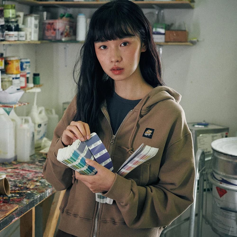 Onda Hooded Zip Up Cocoa