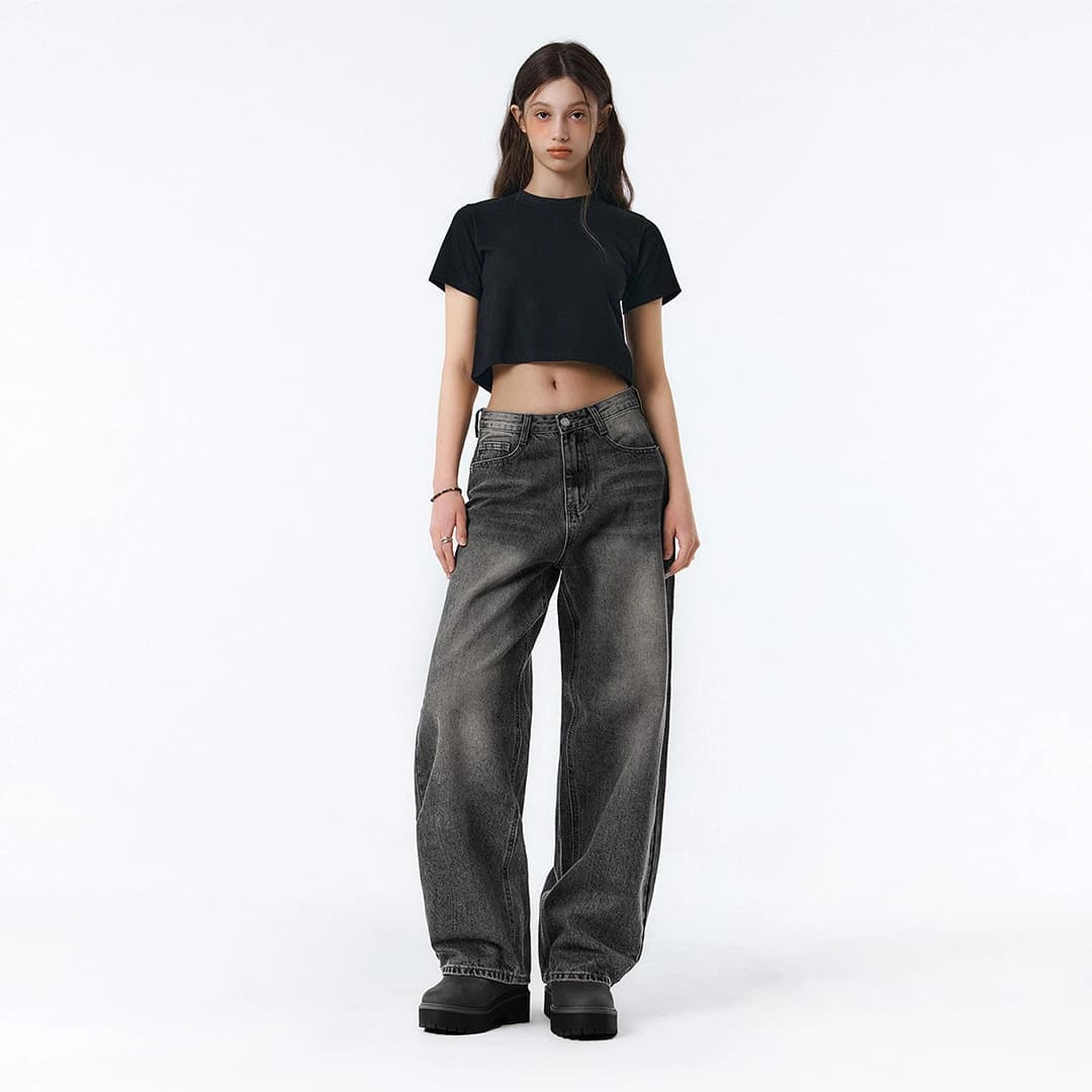 BTB: BREEZE WASHING JEANS [ASH CHARCOAL]