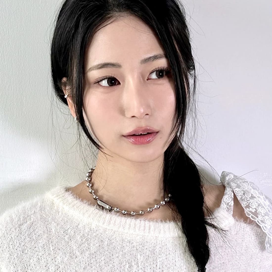 Chrome ditto necklace