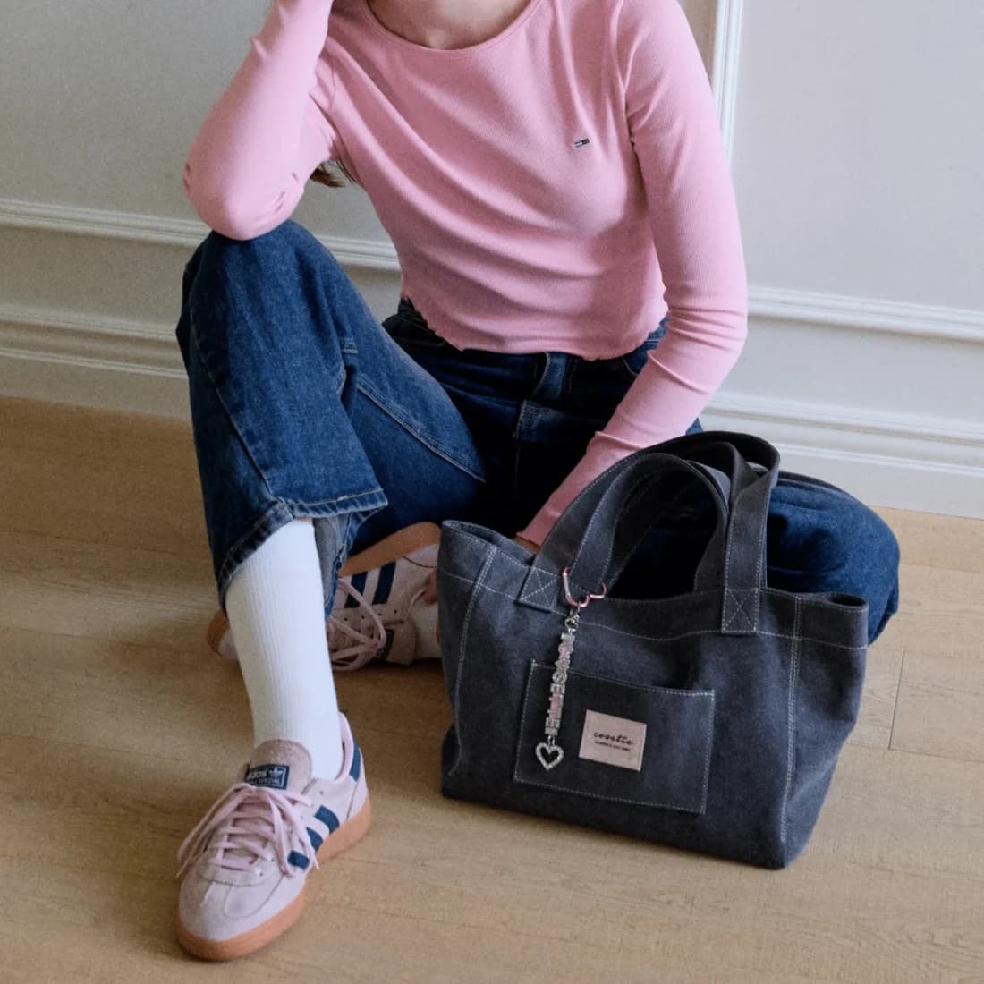 basic canvas bag (Charcoal)