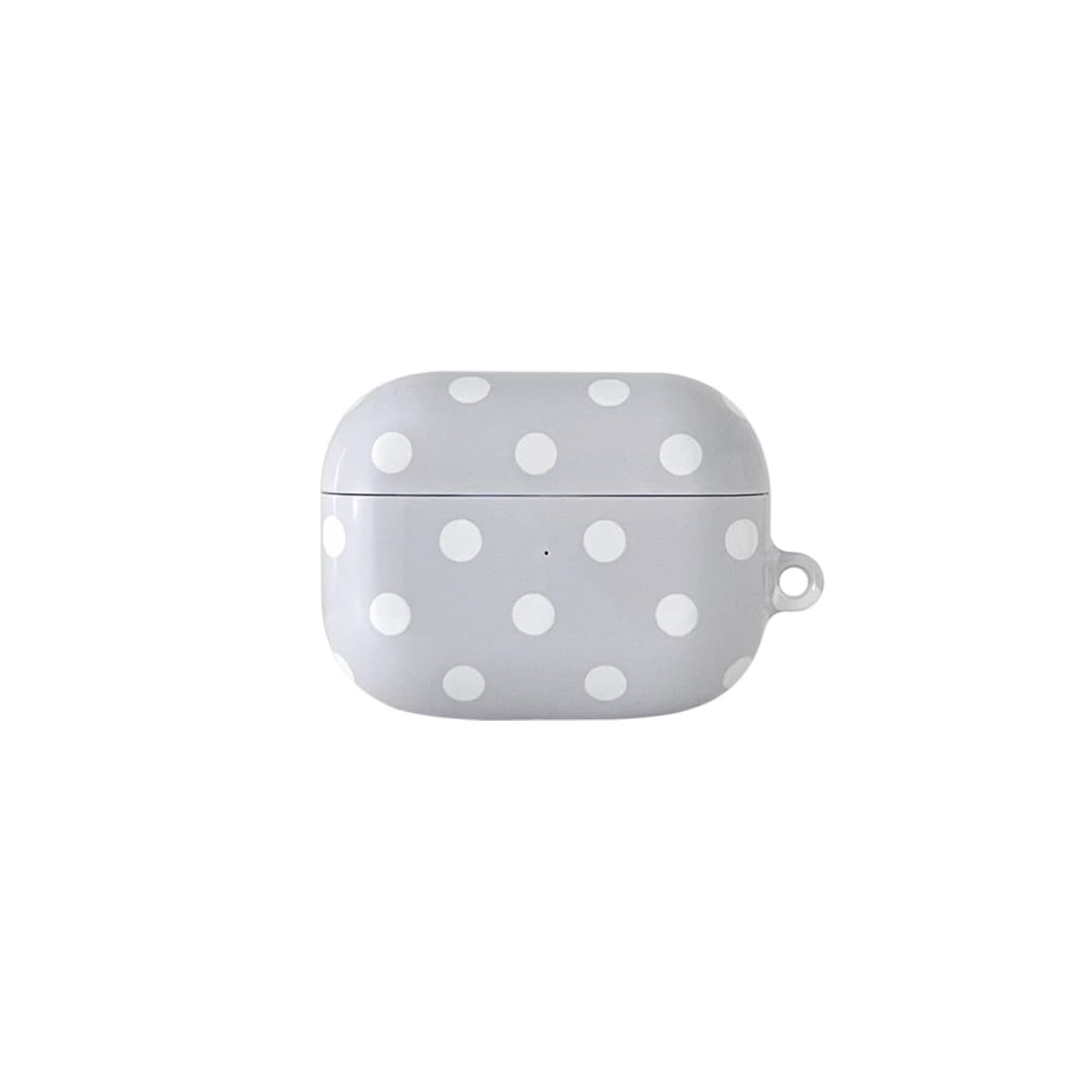 Dot Pattern AirPods Case - Grey