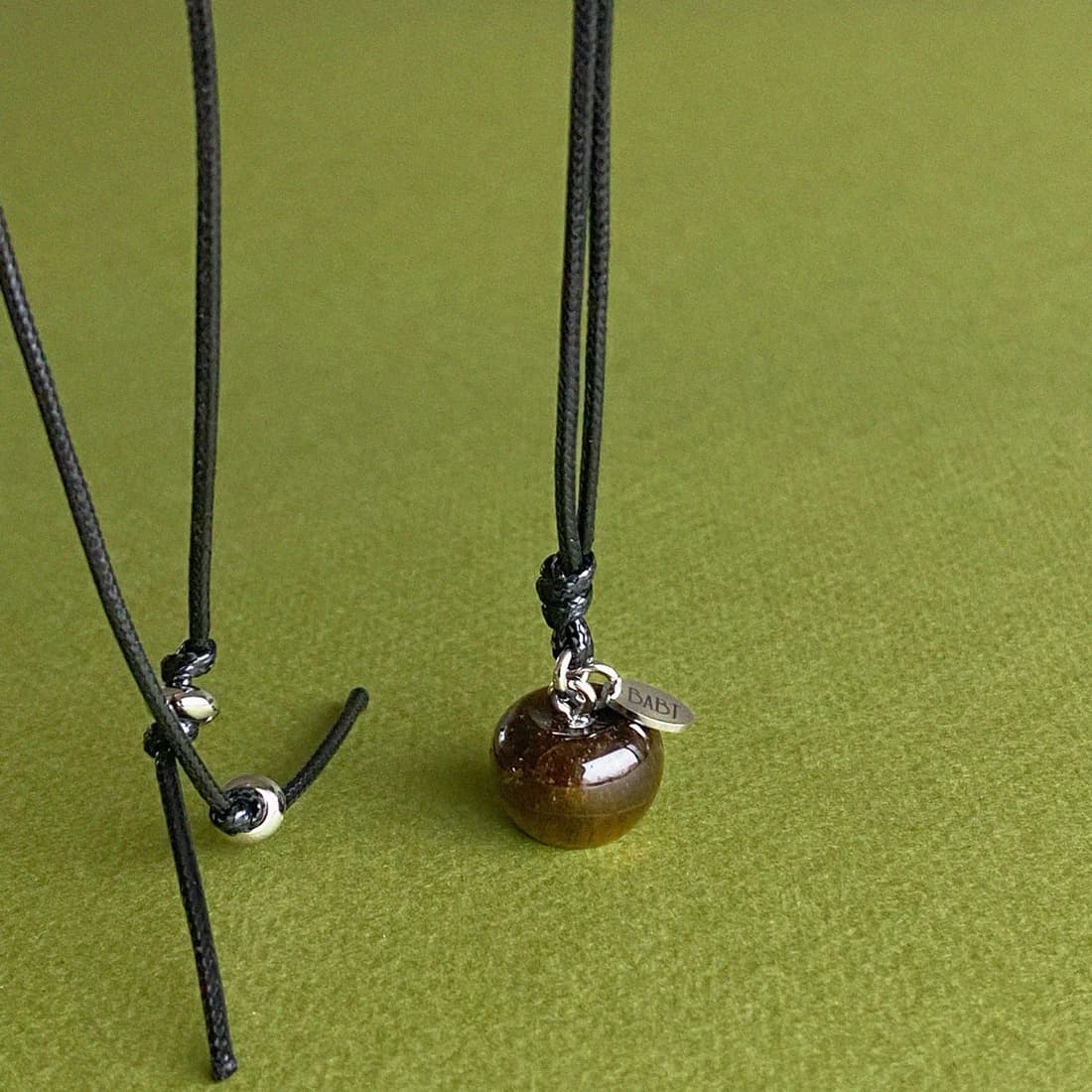 caramel apple necklace
