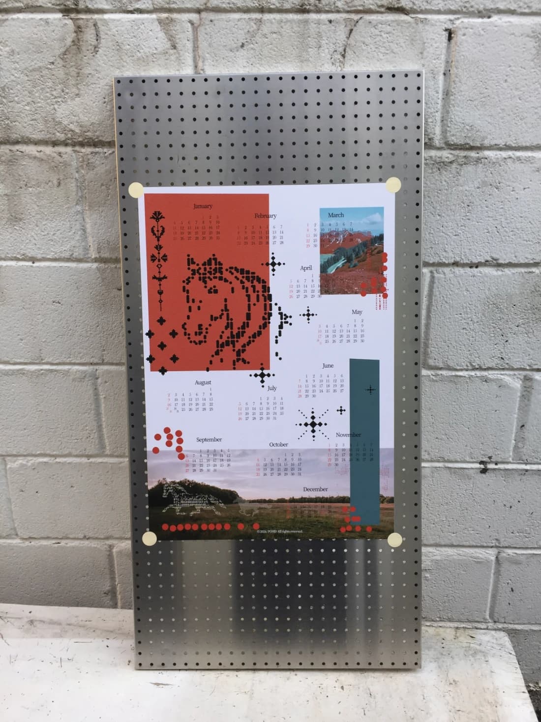 2026 RED HORSE CALENDER POSTER