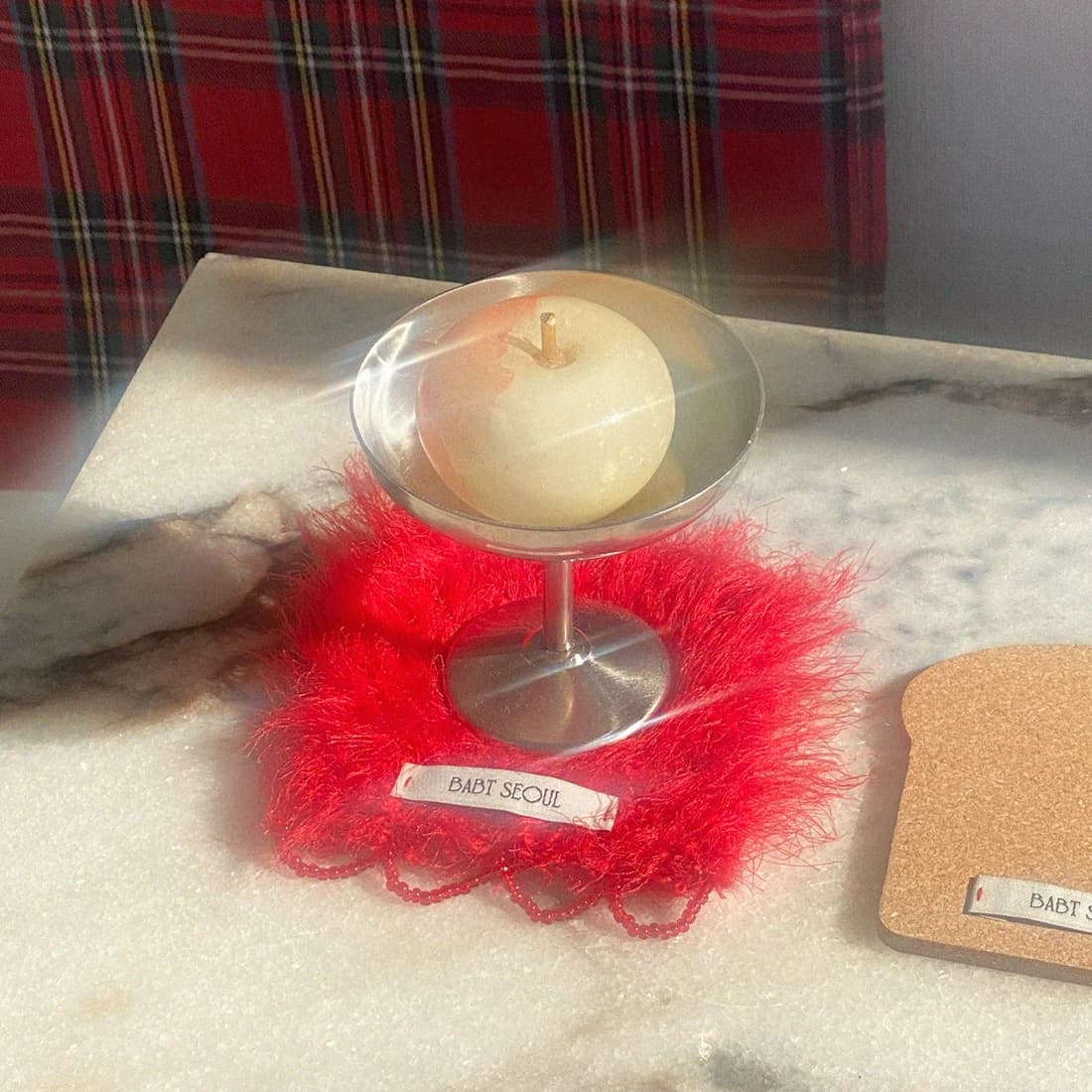 cherry jam coaster