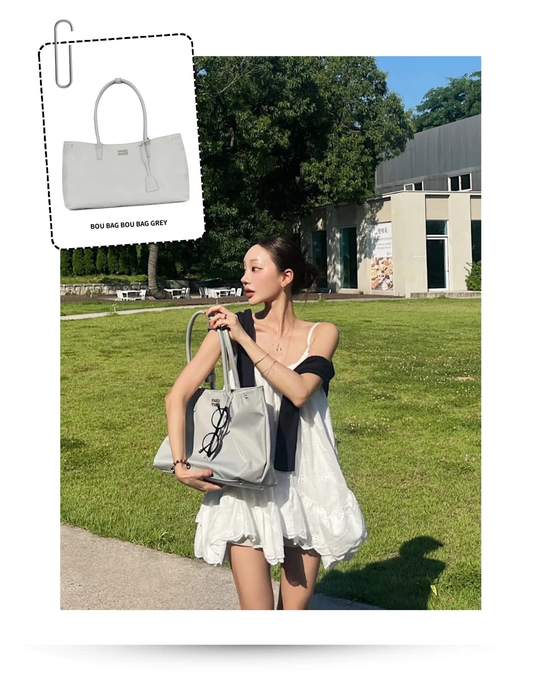 BOU BAG GREY