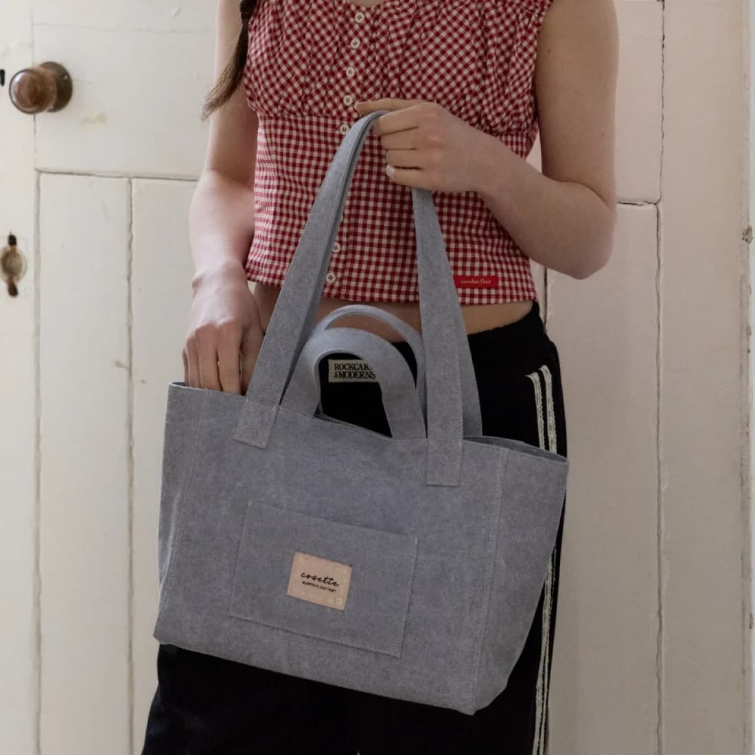 basic canvas bag (Sky blue)