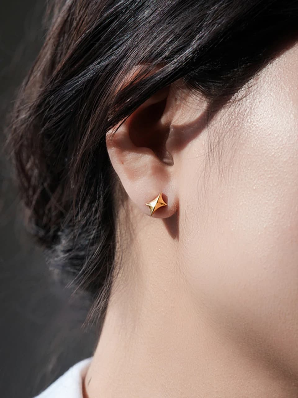 Headlight Earrings S - Gold